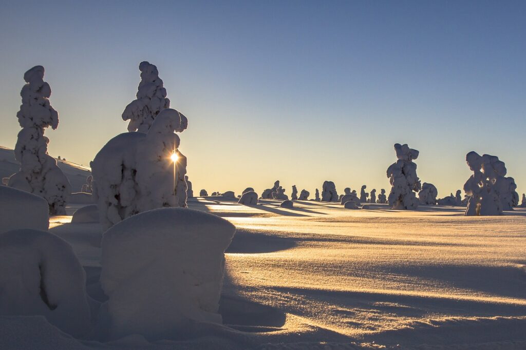 Finnland Lappland Schnee Wandererlebnisse in Finnland