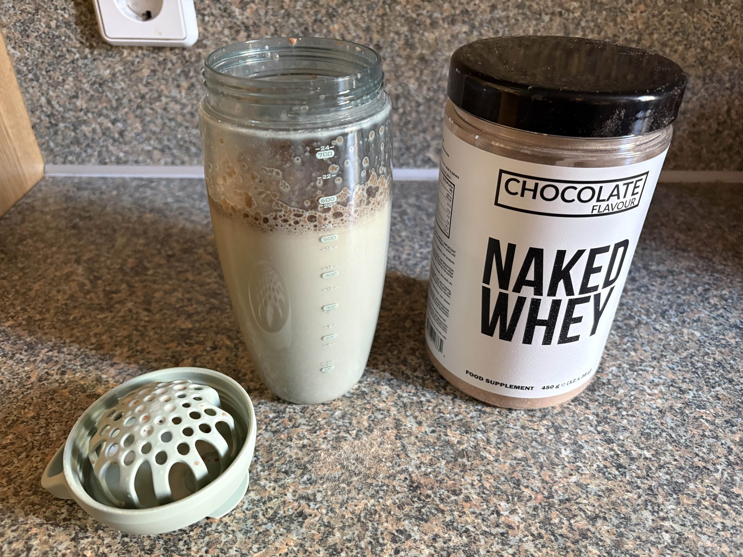 Naked Nutrition Chocolate Flavour 450g Shake fertig 1