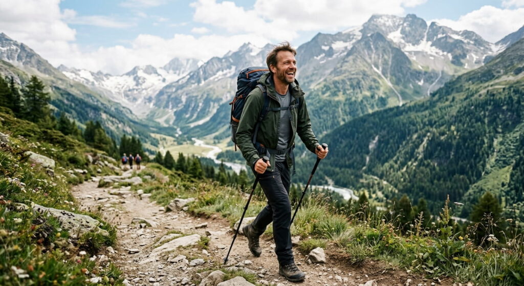 glücklicher Mann beim Wandern anderswandern.de Sidebar